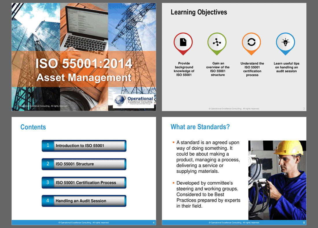 ISO 55001:2014 (Asset Management) Awareness Training