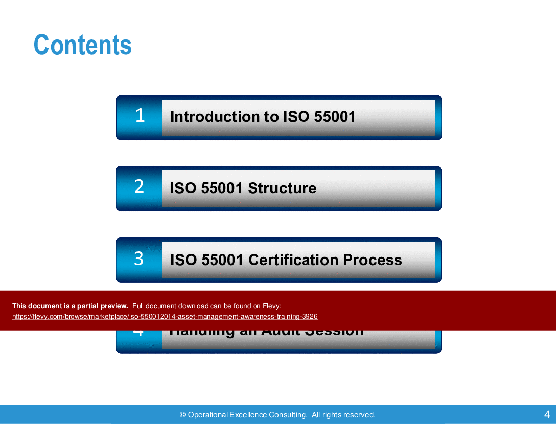 This is a partial preview of ISO 55001:2014 (Asset Management) Awareness Training (60-slide PowerPoint presentation (PPTX)). Full document is 60 slides. 