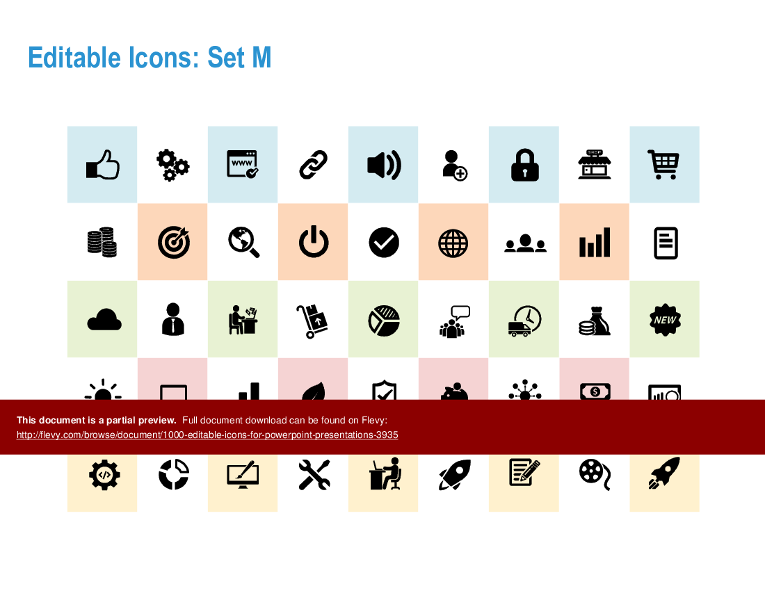 1000+ Editable Icons for PowerPoint Presentations (55-slide PowerPoint presentation (PPTX)) Preview Image