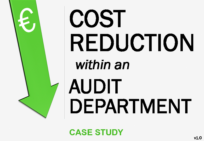 Cost Reduction within an Audit Department (14-page PDF document) Preview Image