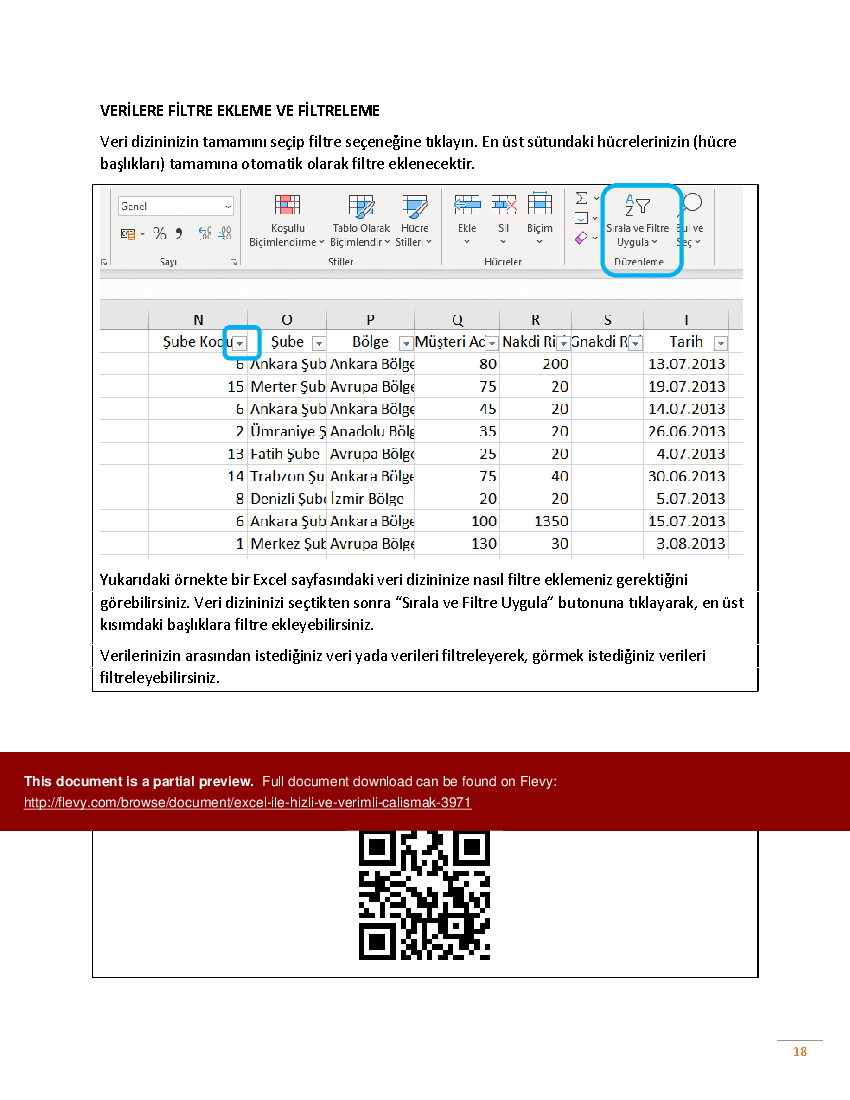 Excel Ile Hizli Ve Verimli Calismak () Preview Image