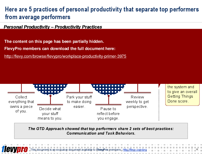 Workplace Productivity Primer (26-slide PPT PowerPoint presentation (PPTX)) Preview Image