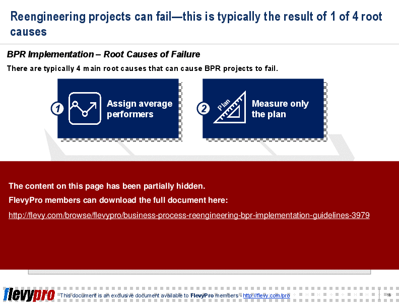 Business Process Reengineering (BPR): Implementation Guidelines (25-slide PPT PowerPoint presentation (PPT)) Preview Image