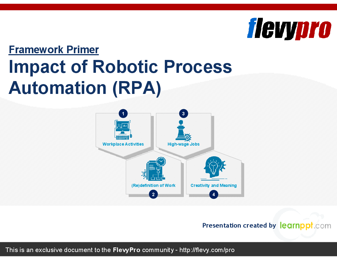 This is a partial preview of Impact of Robotic Process Automation (RPA) (21-slide PowerPoint presentation (PPTX)). Full document is 21 slides. 