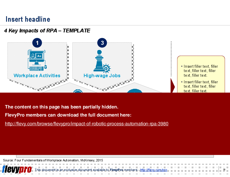 Impact of Robotic Process Automation (RPA) (21-slide PPT PowerPoint presentation (PPTX)) Preview Image