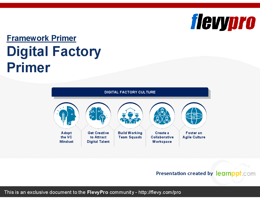This is a partial preview of Digital Factory Primer (23-slide PowerPoint presentation (PPT)). Full document is 23 slides. 