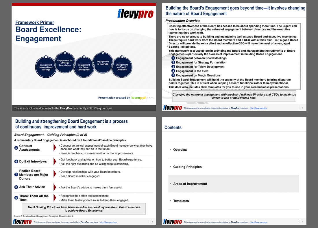 Board Excellence: Engagement (20-slide PPT PowerPoint presentation (PPT)) Preview Image