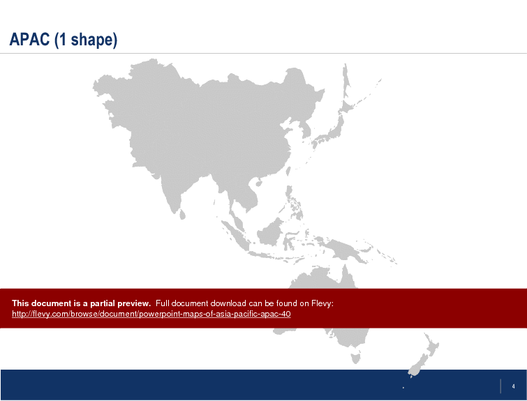 PowerPoint Maps of Asia Pacific (APAC) (21-slide PPT PowerPoint presentation (PPT)) Preview Image