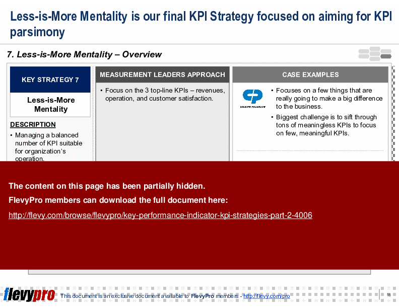 Key Performance Indicator (KPI) Strategies: Part 2 (23-slide PPT PowerPoint presentation (PPT)) Preview Image