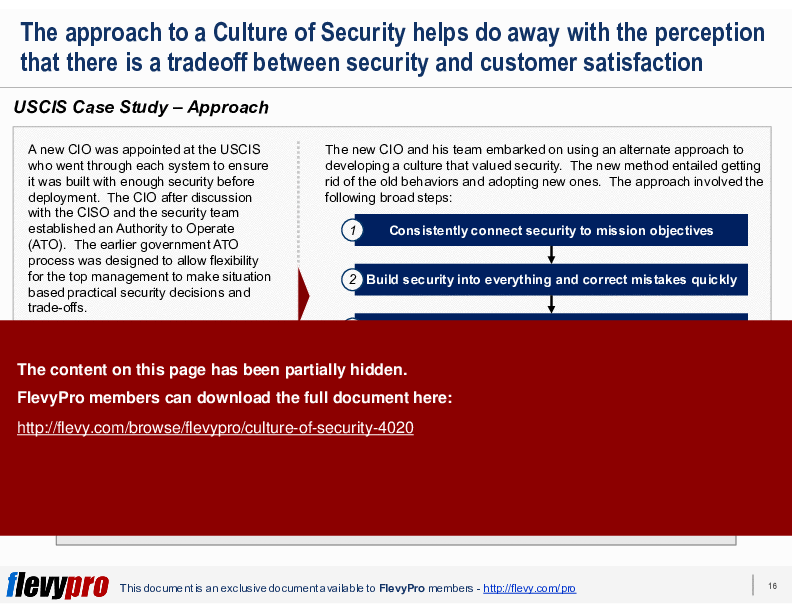 Culture of Security (28-slide PPT PowerPoint presentation (PPTX)) Preview Image