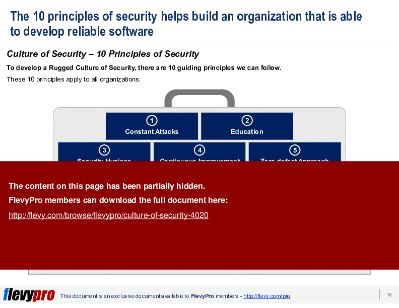 Culture of Security (28-slide PowerPoint presentation (PPTX)) Preview Image