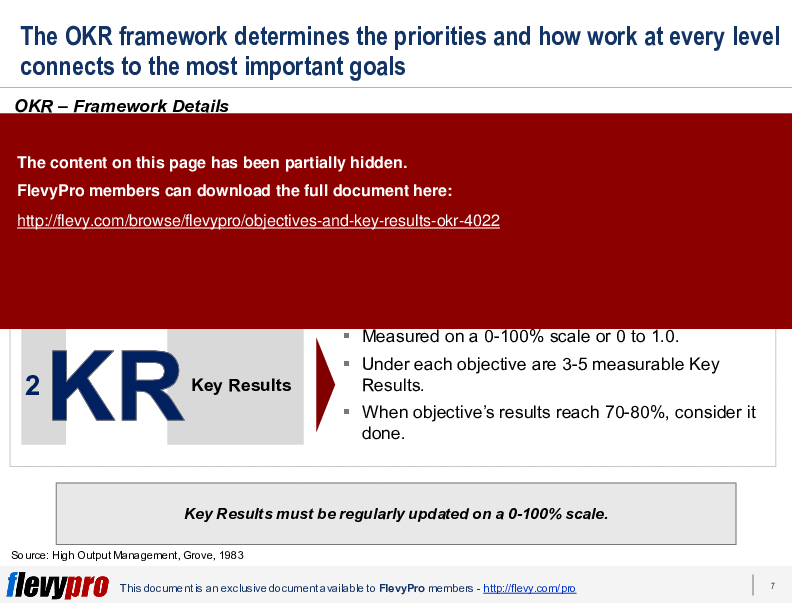 This is a partial preview of Objectives and Key Results (OKR) (23-slide PowerPoint presentation (PPTX)). Full document is 23 slides. 