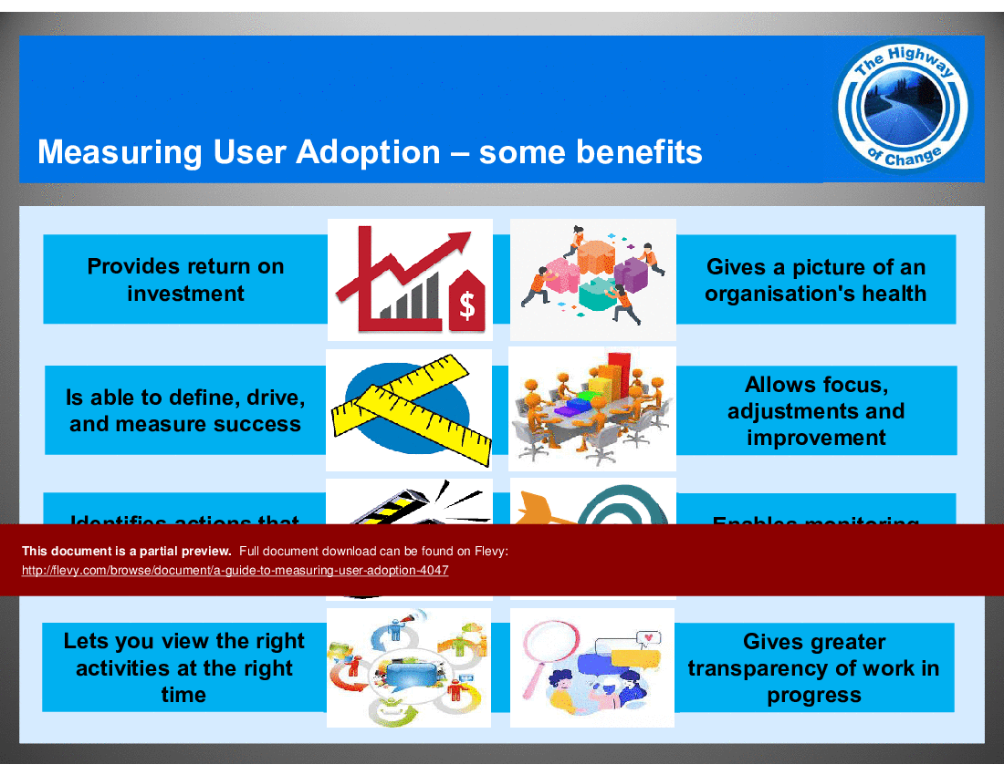A Guide to Measuring User Adoption (30-slide PPT PowerPoint presentation (PPT)) Preview Image