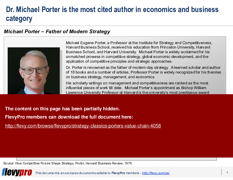 This is a partial preview of Strategy Classics: Porter's Value Chain (23-slide PowerPoint presentation (PPTX)). Full document is 23 slides. 