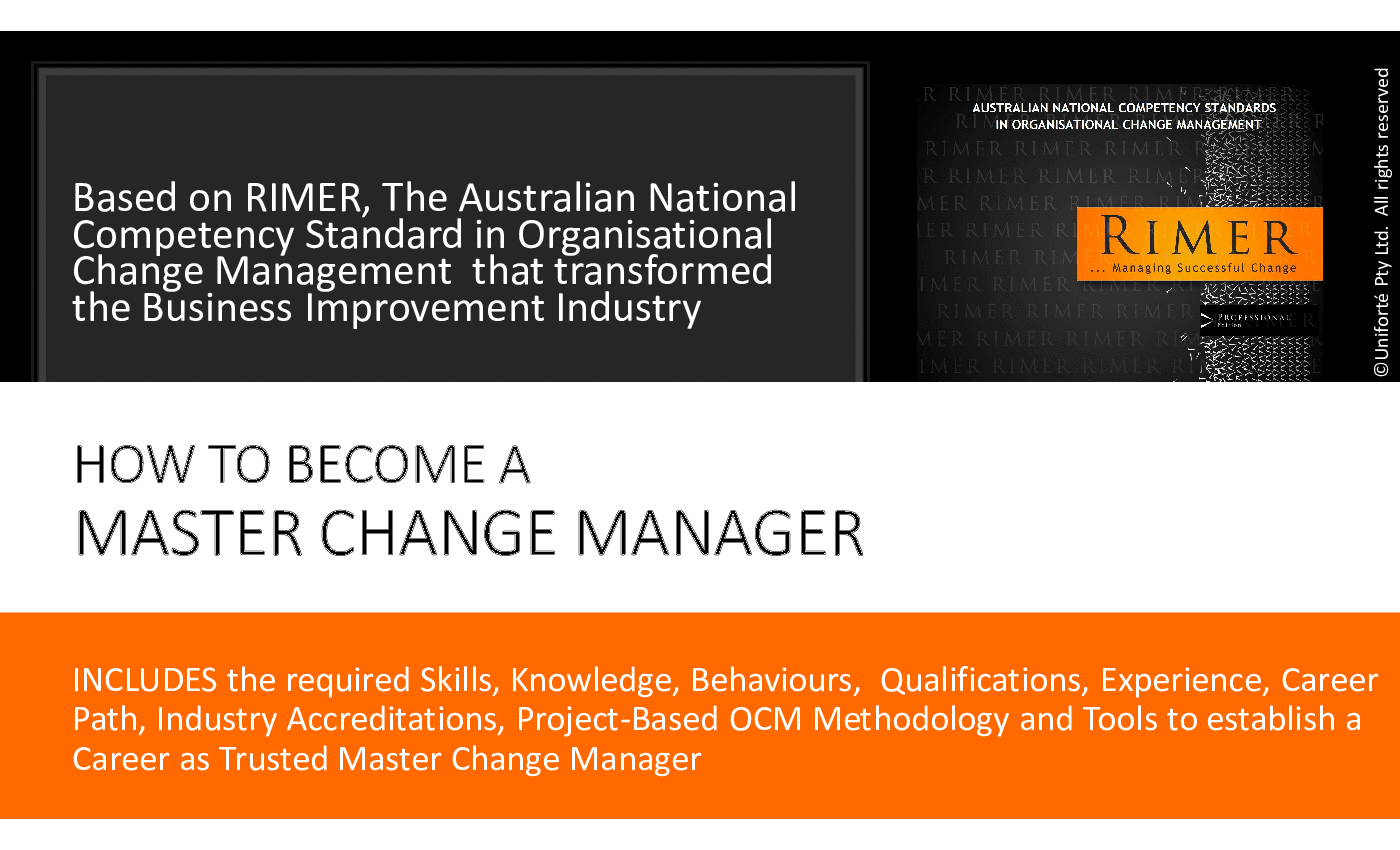 2020 How to Become a Master Change Manager (82-slide PPT PowerPoint presentation (PPTX)) Preview Image