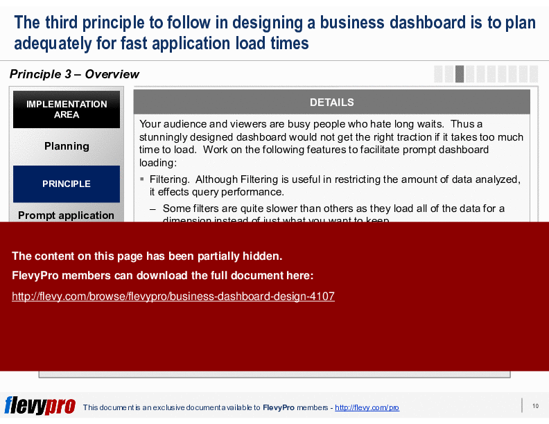 Business Dashboard Design (29-slide PowerPoint presentation (PPTX)) Preview Image