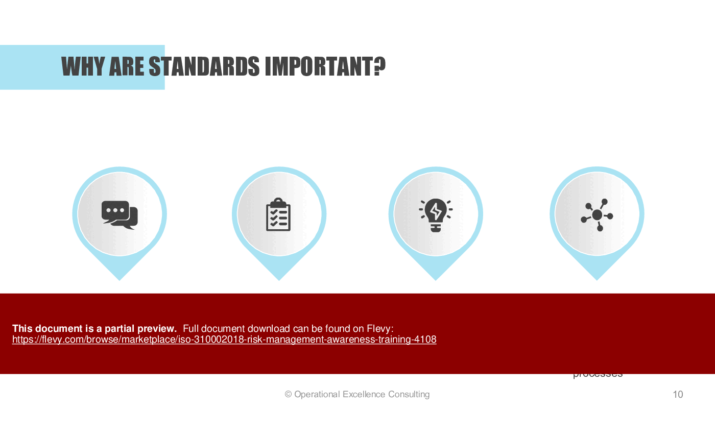 ISO 31000:2018 (Risk Management) Awareness Training (61-slide PowerPoint presentation (PPTX)) Preview Image