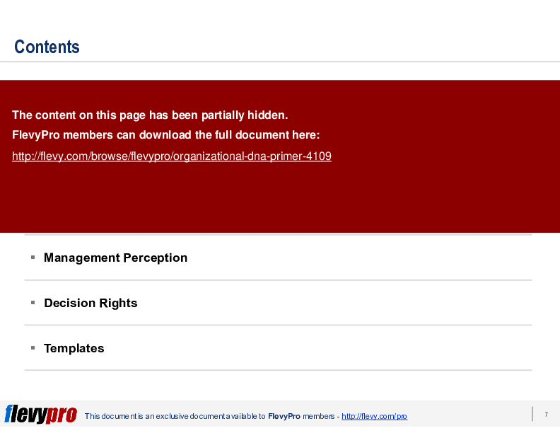 This is a partial preview of Organizational DNA Primer (27-slide PowerPoint presentation (PPTX)). Full document is 27 slides. 