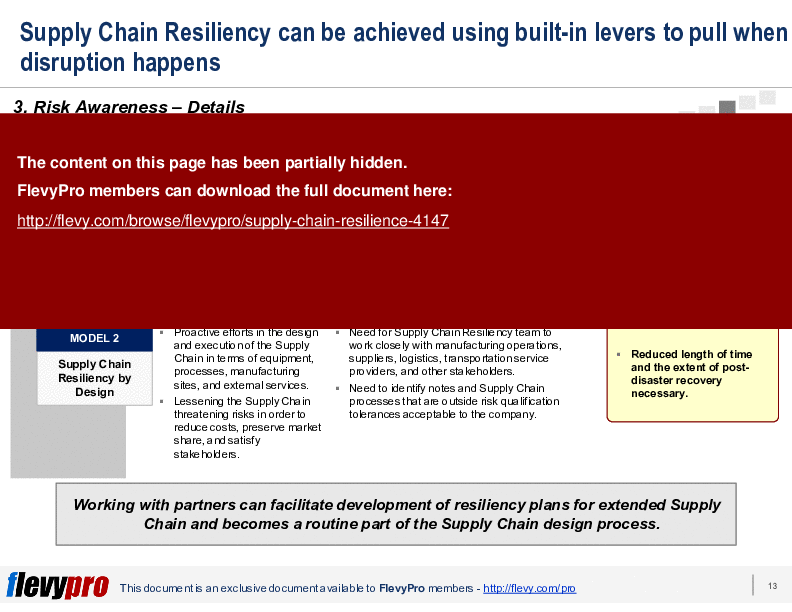Supply Chain Resilience (23-slide PowerPoint presentation (PPTX)) Preview Image
