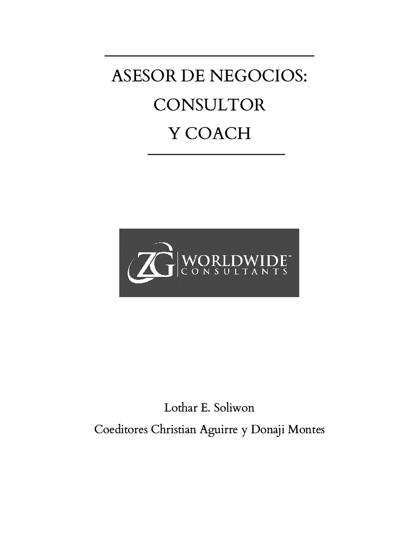 Asesor de Negocios: Consultor y Coach (49-page PDF document) Preview Image
