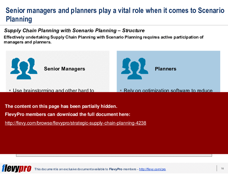 Strategic Supply Chain Planning (27-slide PPT PowerPoint presentation (PPTX)) Preview Image