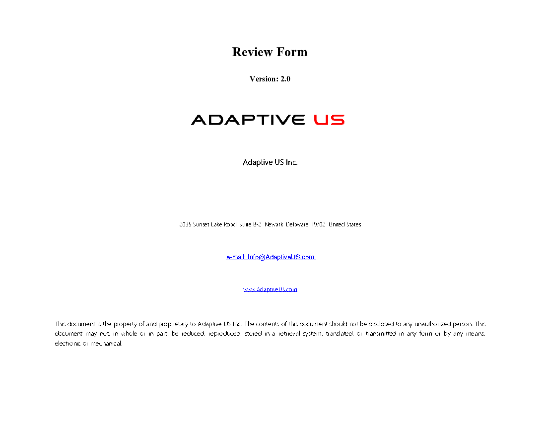 Review Form (Excel template (XLS)) Preview Image