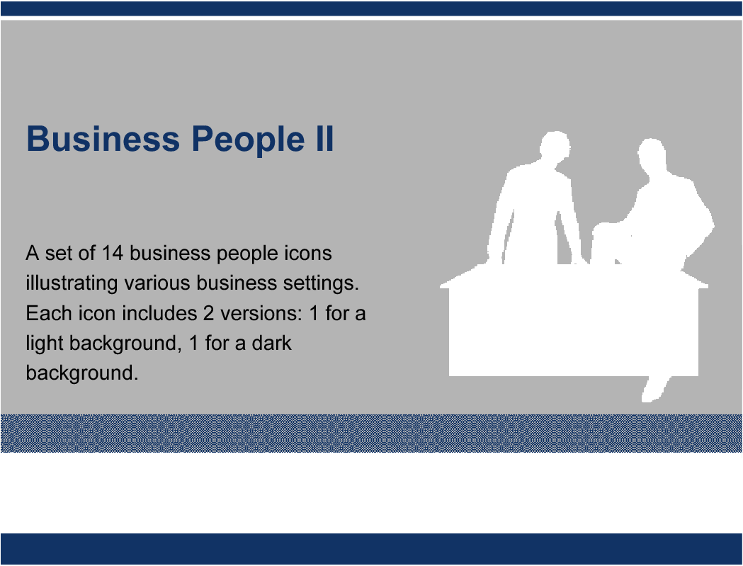 This is a partial preview of Business People PowerPoint Icons/Diagrams Set II (15-slide PowerPoint presentation (PPT)). Full document is 15 slides. 