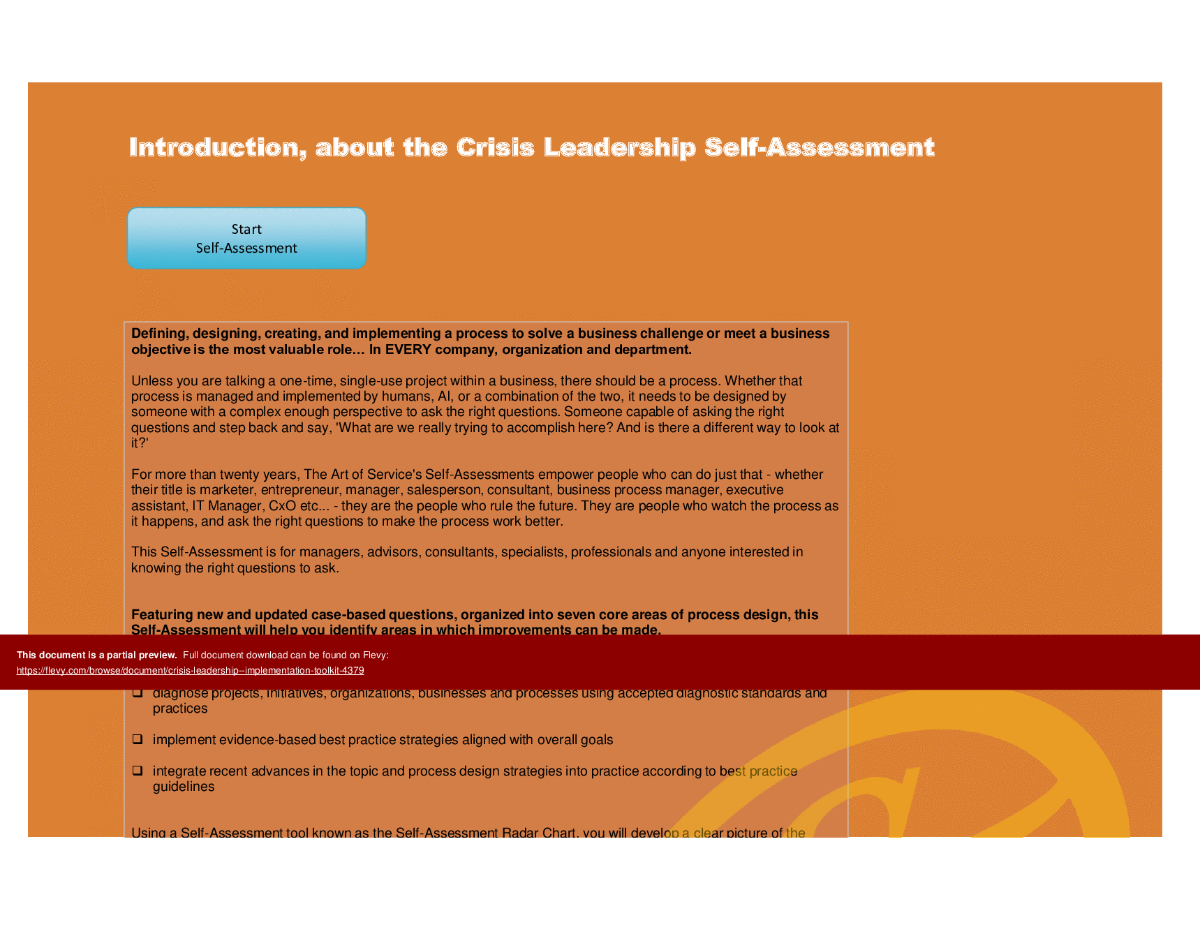 Crisis Leadership - Implementation Toolkit (Excel template (XLSX)) Preview Image