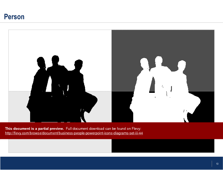 This is a partial preview of Business People PowerPoint Icons/Diagrams Set III (14-slide PowerPoint presentation (PPT)). Full document is 14 slides. 