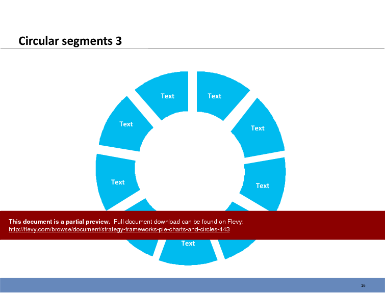 Strategy Frameworks - Pie charts & circles (34-slide PPT PowerPoint presentation (PPTX)) Preview Image