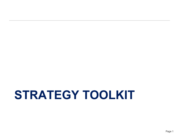 Strategy Toolkit PPT