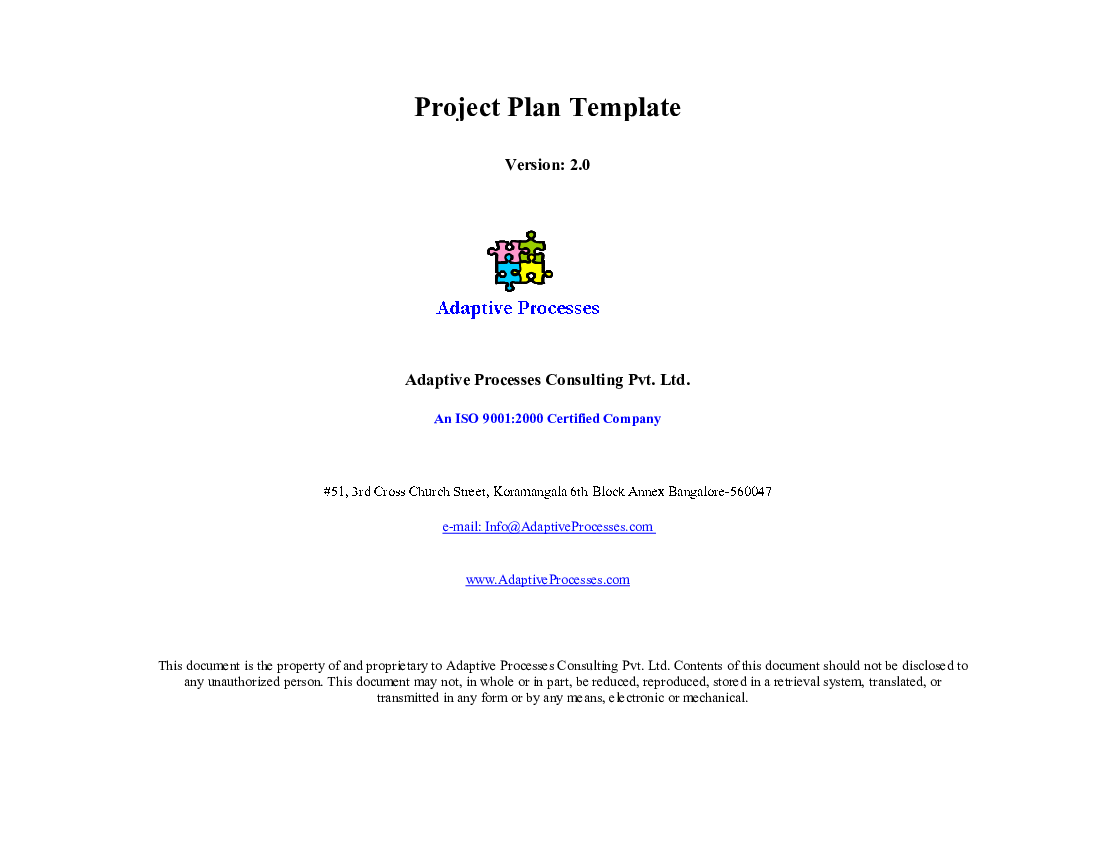 Project plan template (Excel template (XLS)) Preview Image