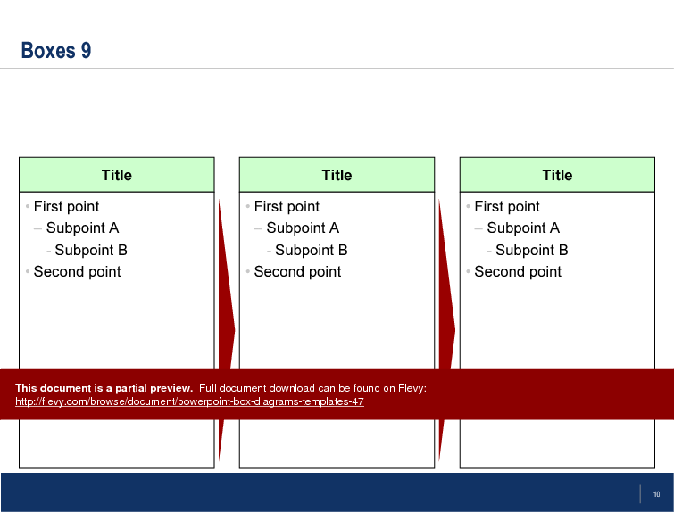 This is a partial preview of PowerPoint Box Diagrams/Templates. Full document is 29 slides. 