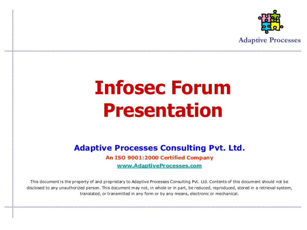 InfoSec Forum Presentation Template (12-slide PPT PowerPoint presentation (PPT)) Preview Image
