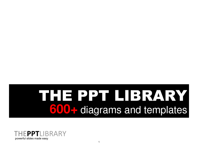 The PPT Library - 600 Consulting Diagrams & Graphics (630-slide PPT PowerPoint presentation (PPTX)) Preview Image