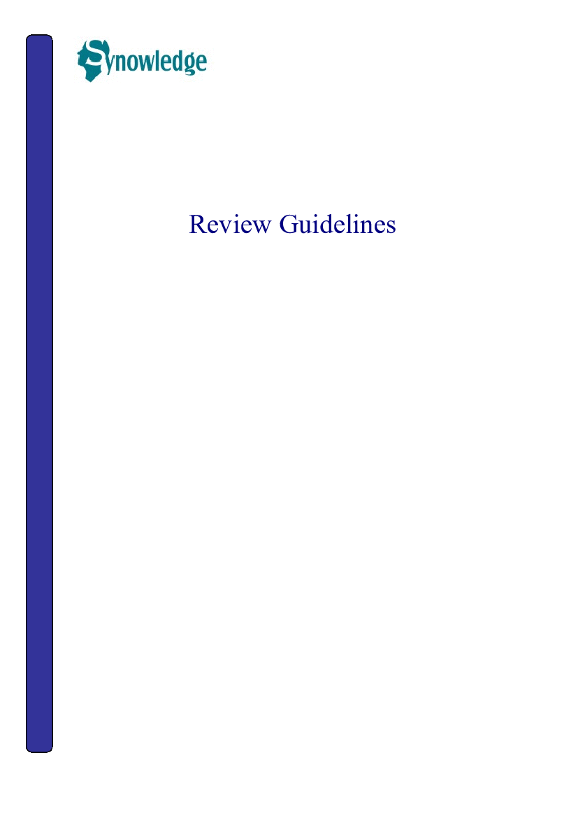 This is a partial preview of Review Guidelines (6-page Word document). Full document is 6 pages. 