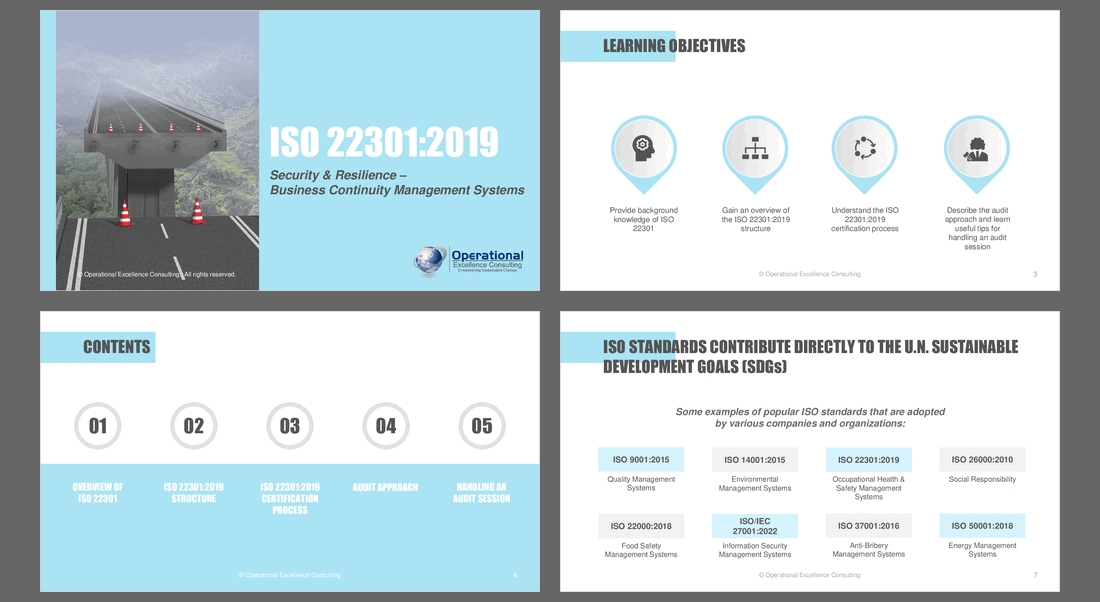 ISO 22301:2019 (Security & Resilience - BCMS) Awareness (75-slide PPT PowerPoint presentation (PPTX)) Preview Image