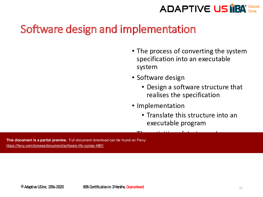 Software Life Cycles (43-slide PPT PowerPoint presentation (PPTX)) Preview Image