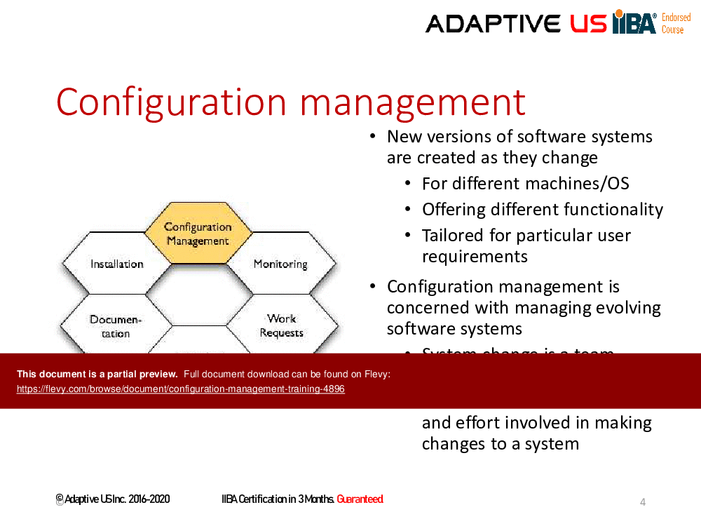 Configuration Management Training (53-slide PPT PowerPoint presentation (PPTX)) Preview Image