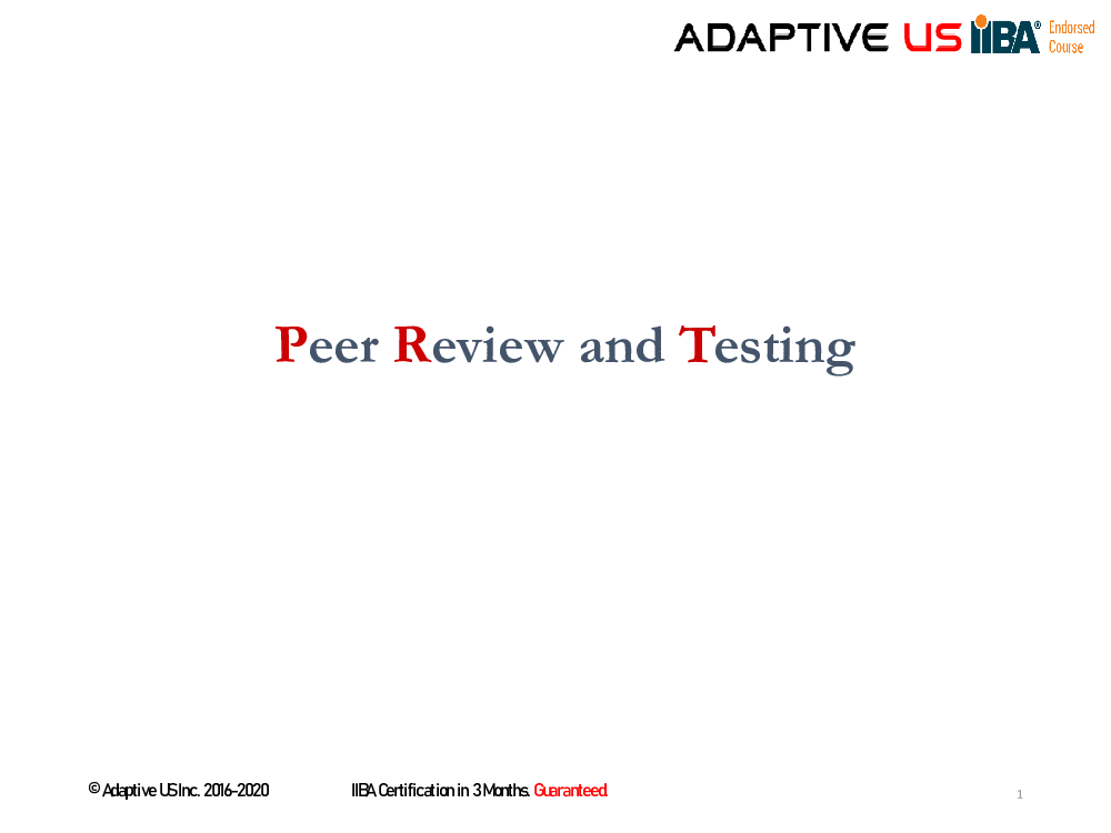 Peer Reviews - Adaptive Inc