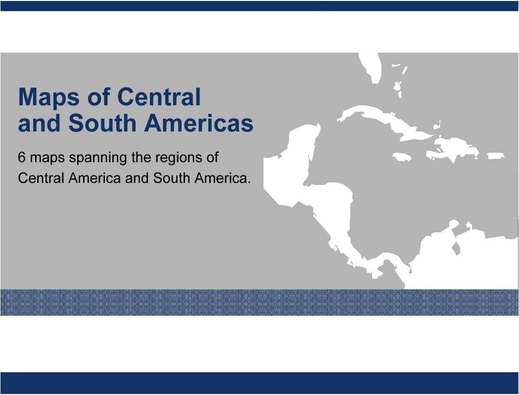 PowerPoint Maps of Central and South Americas (10-slide PPT PowerPoint presentation (PPT)) Preview Image