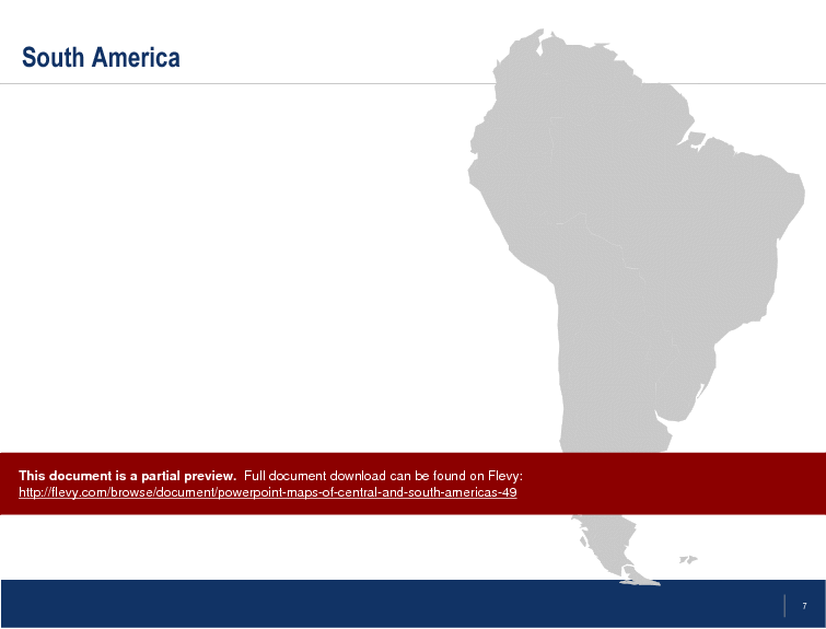 This is a partial preview of PowerPoint Maps of Central and South Americas. Full document is 10 slides. 