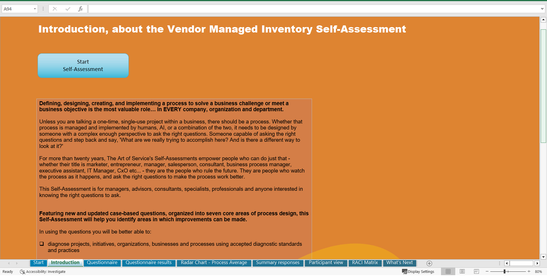 This is a partial preview of Vendor-Managed Inventory (VMI) - Implementation Toolkit (Excel workbook (XLSX)). 