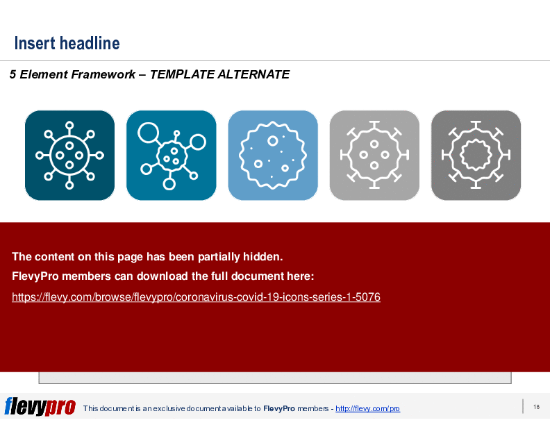 Coronavirus (COVID-19) Icons: Series 1 (20-slide PPT PowerPoint presentation (PPTX)) Preview Image