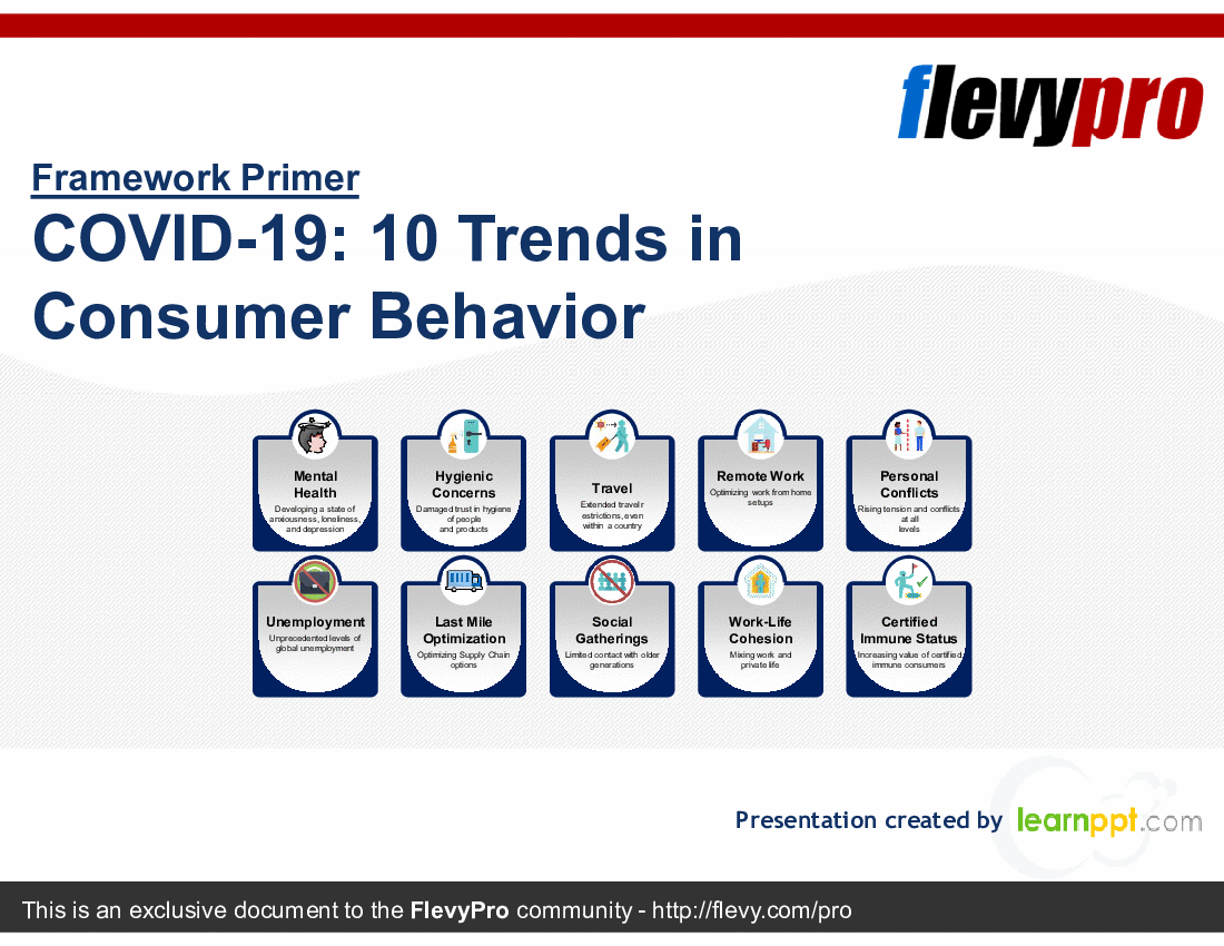 COVID-19: 10 Trends in Consumer Behavior (22-slide PowerPoint presentation (PPTX)) Preview Image