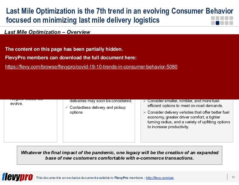 COVID-19: 10 Trends in Consumer Behavior (22-slide PowerPoint presentation (PPTX)) Preview Image