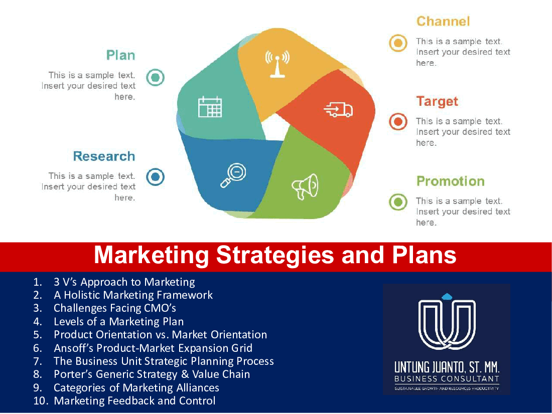 This is a partial preview of Marketing Strategies and Plans (46-slide PowerPoint presentation (PPT)). Full document is 46 slides. 