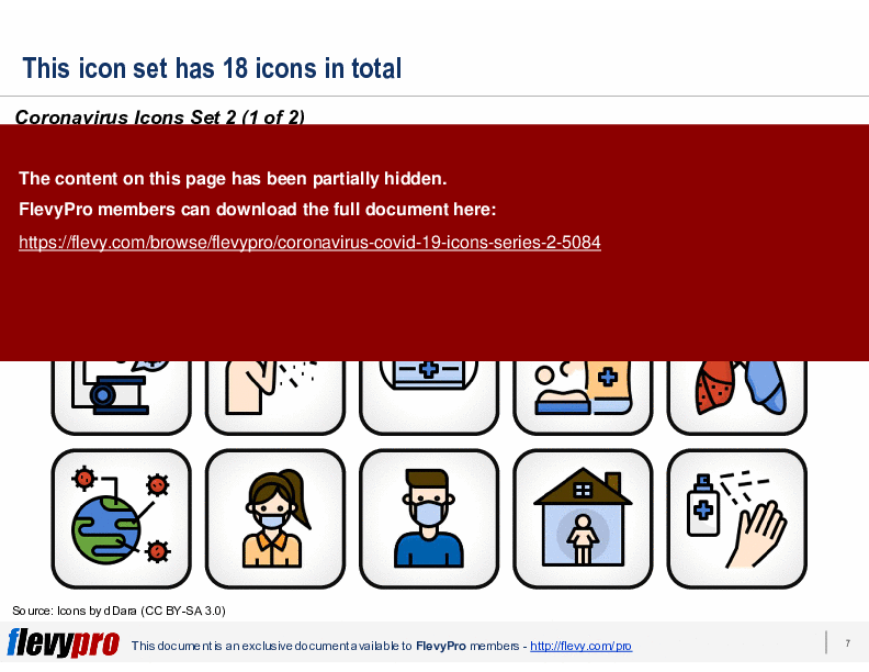 This is a partial preview of Coronavirus (COVID-19) Icons: Series 2 (21-slide PowerPoint presentation (PPTX)). Full document is 21 slides. 