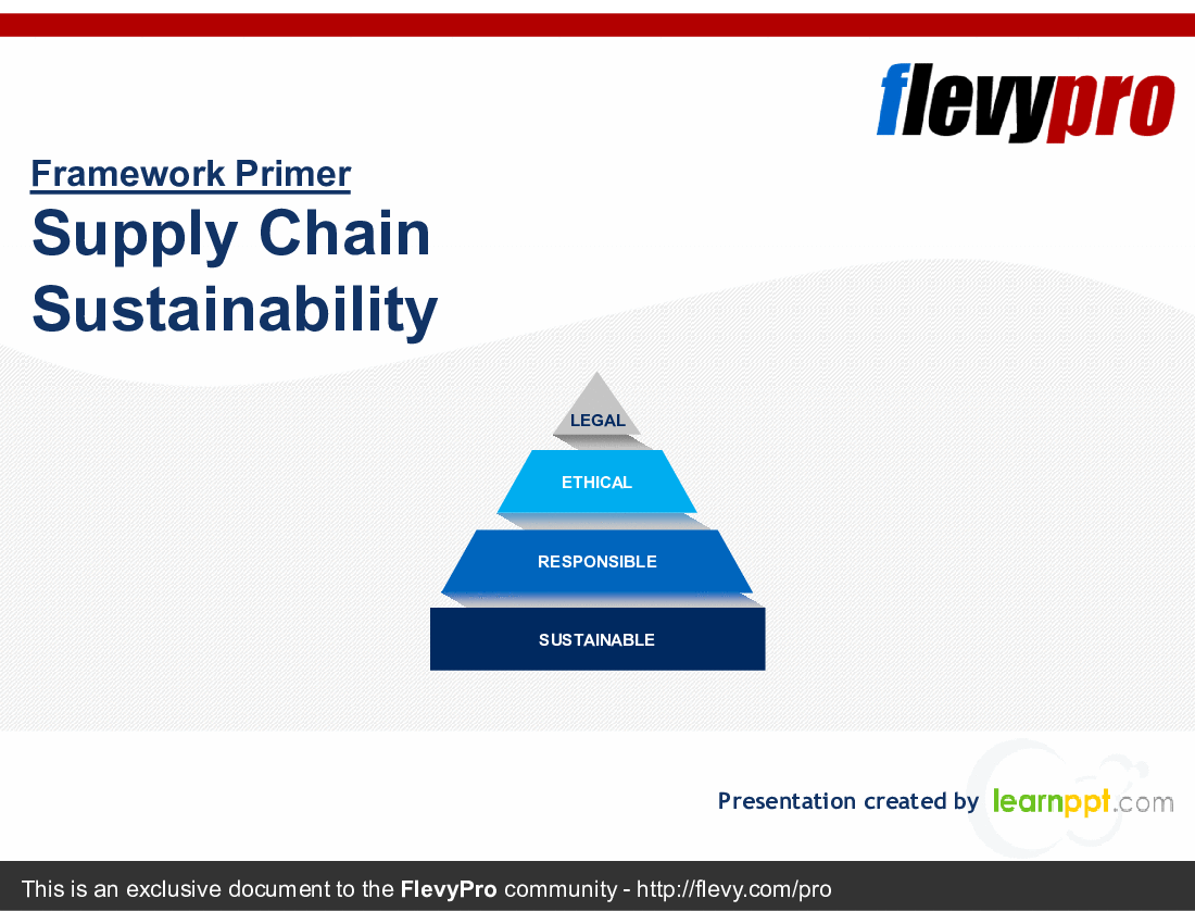 This is a partial preview of Supply Chain Sustainability (24-slide PowerPoint presentation (PPTX)). Full document is 24 slides. 