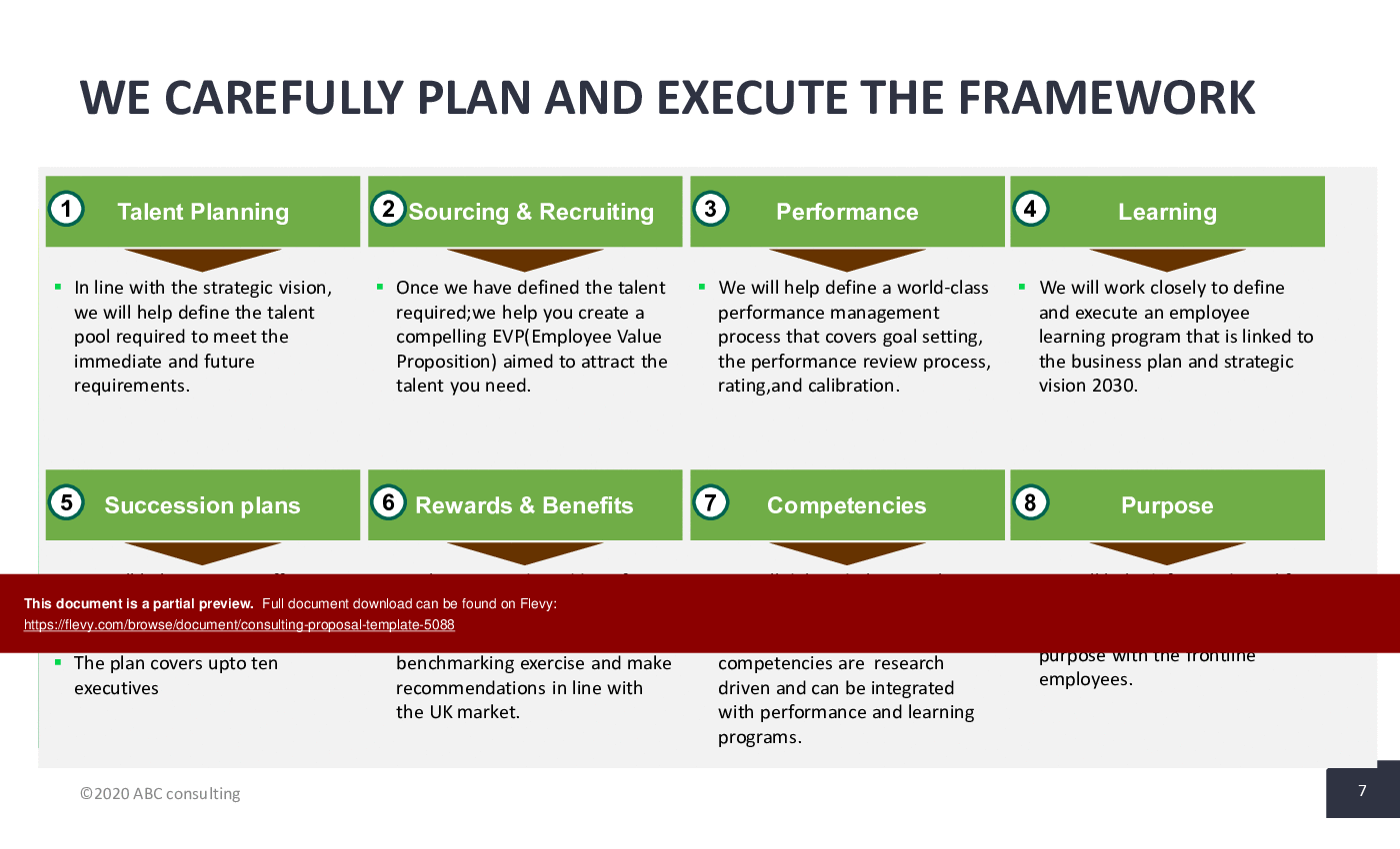 This is a partial preview of Consulting Proposal Template (20-slide PowerPoint presentation (PPTX)). Full document is 20 slides. 